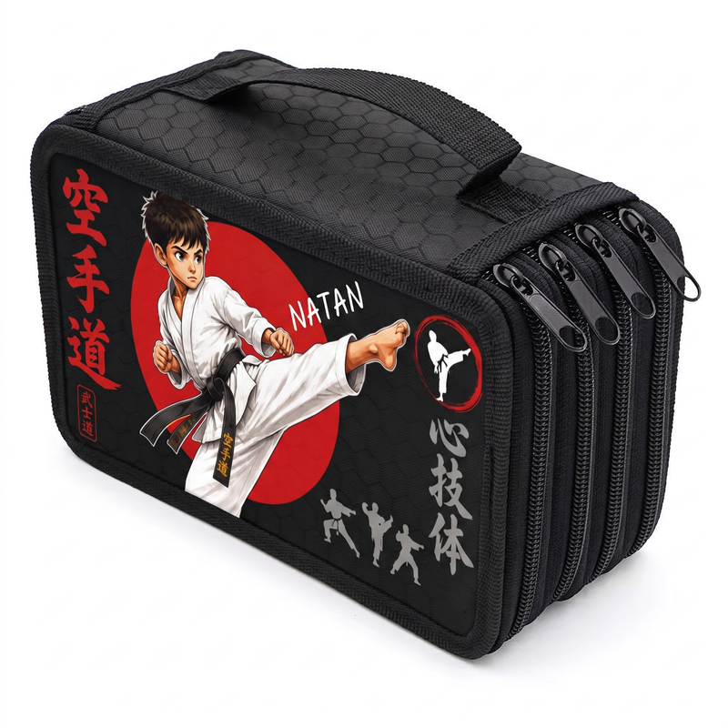 Personalizowany piórnik karate z imieniem – Karate