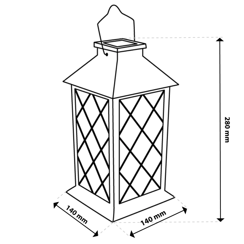 Lampion solarny LED dla Babci z personalizacją na podstawce
