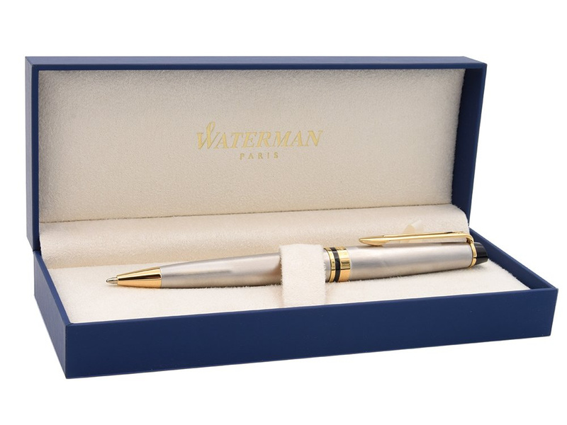 Długopis Waterman Expert Stalowy GT z grawerem i tabliczką
