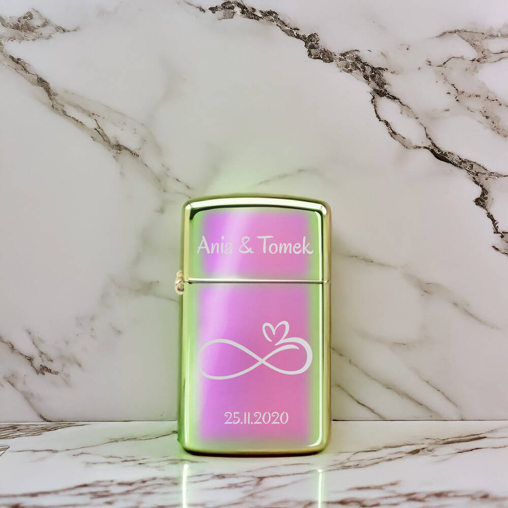 Zapalniczka Zippo 20493 Slim Spectrum: grawer, benzyna, knoty