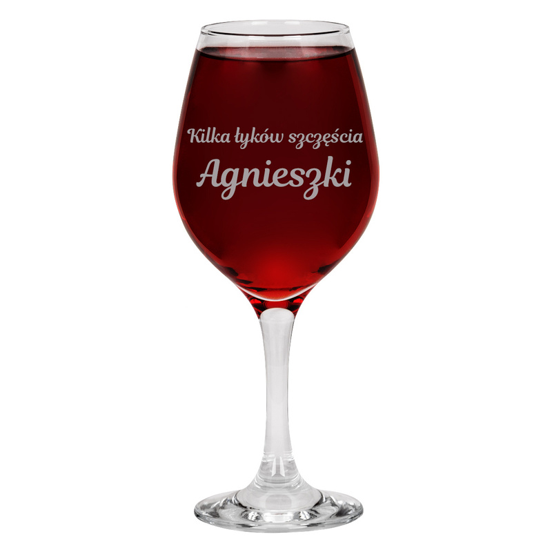 Kieliszek do wina na prezent z grawerem / 460 ml