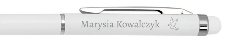Podziękowania dla gości - Chrzest Święty – personalizowany długopis z dedykacją i zdjęciem