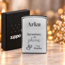 Zapalniczka ZIPPO 205 Satin Chrome matowa z grawerem diamentem