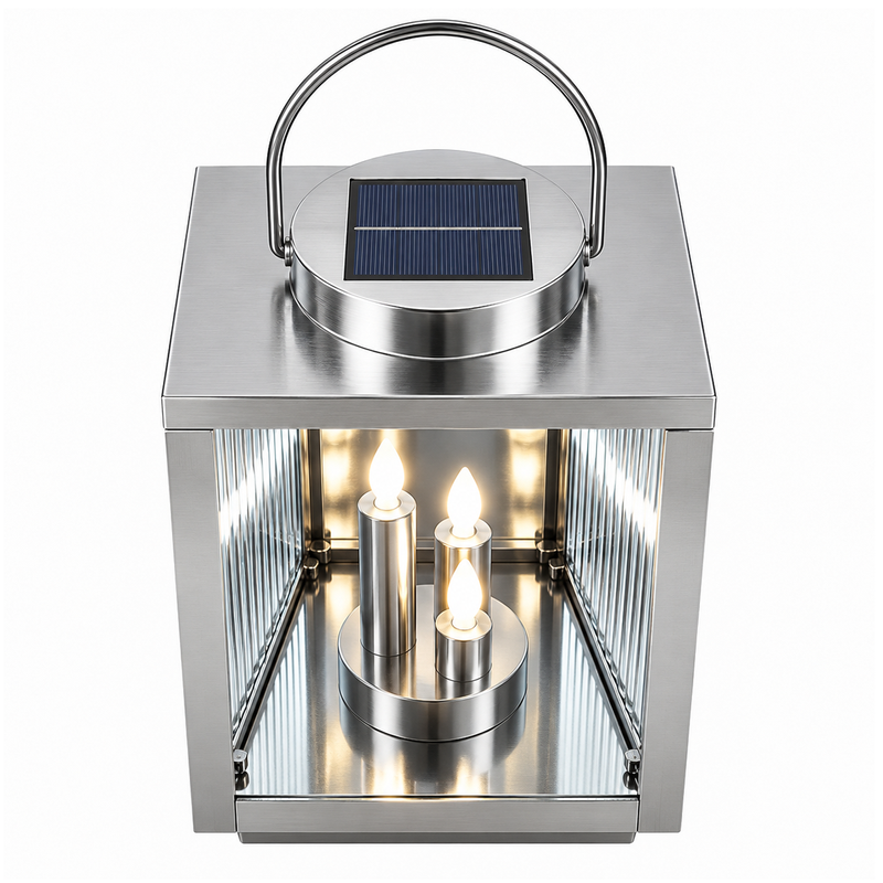 Personalizowany znicz solarny dla Dziadków z grawerem laserowym – latarnia pamięci z Matką Boską 28 cm
