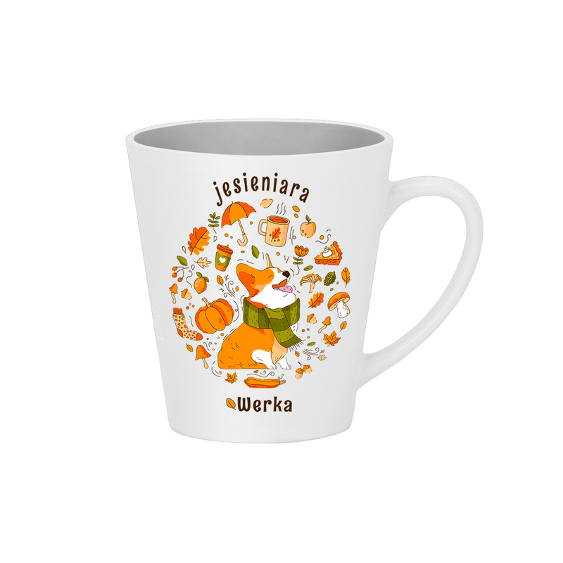 Prezent dla jesieniary kubek z imieniem Pumpkin spice latte