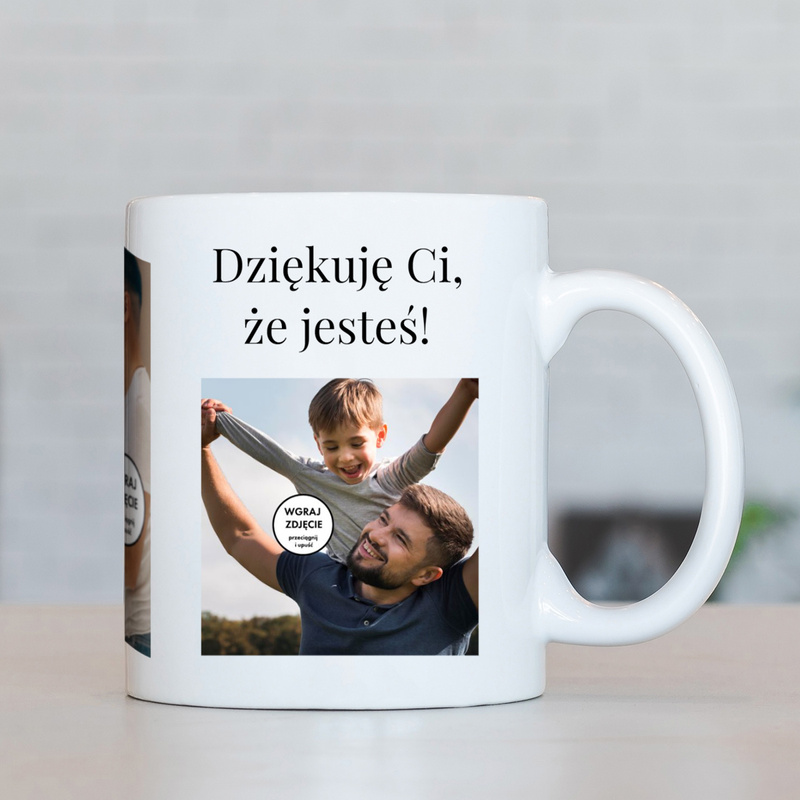 Kubek dla taty z nadrukiem ze zdjęciem i napisem na Dzień Ojca
