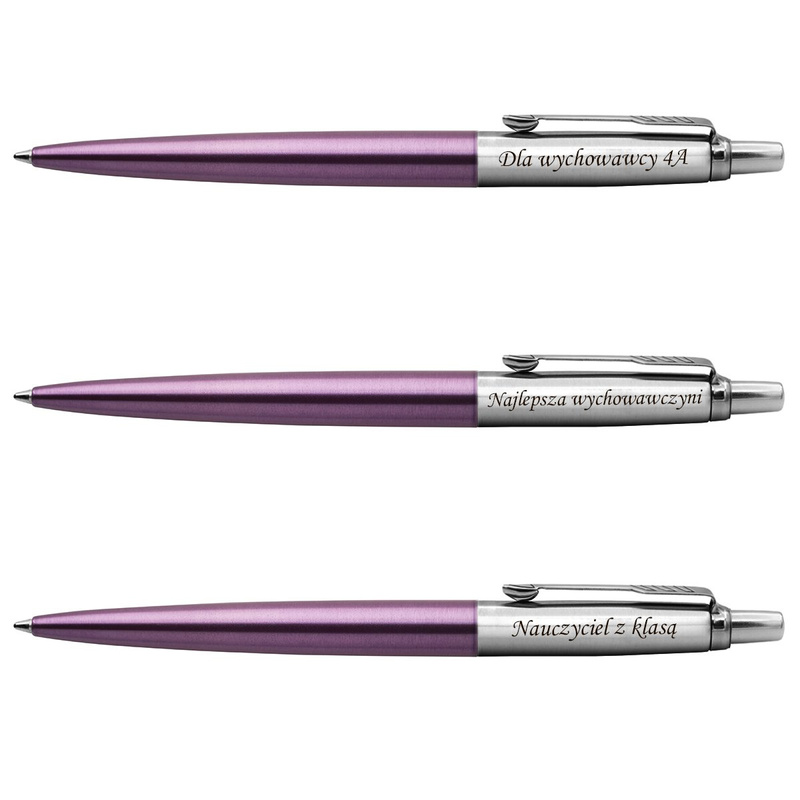 Długopis Parker Jotter CT Victoria Violet z grawerem i tabliczką